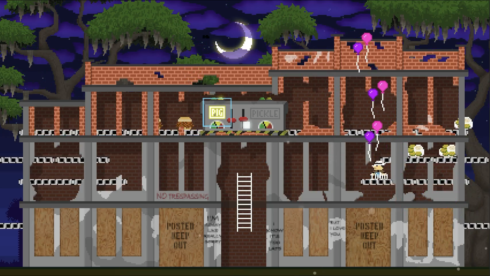 Gameplay screenshot at Pickle Factory