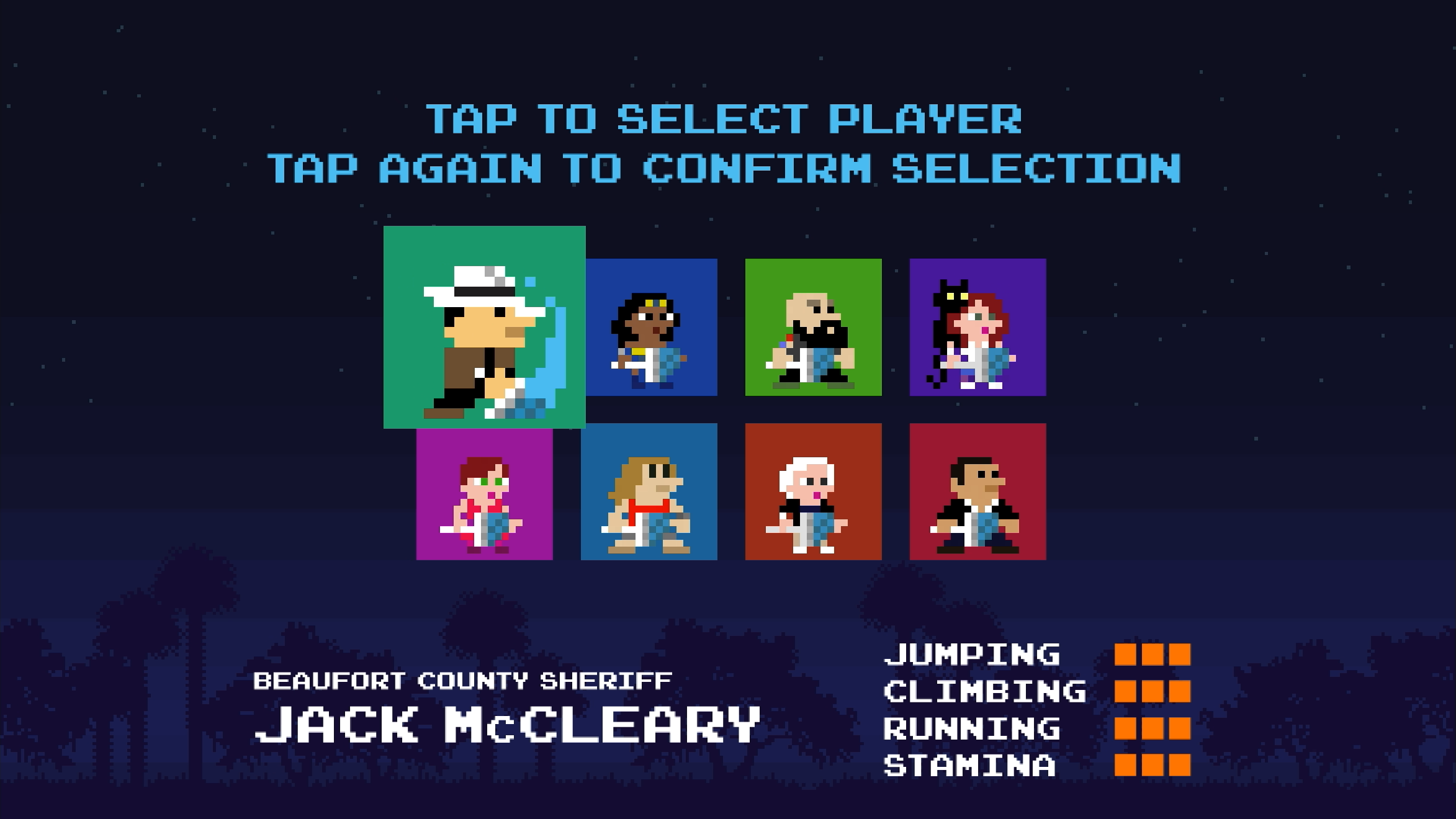 Character selection